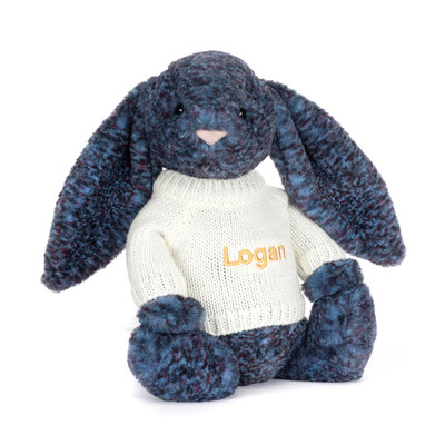 Hopscone Luxe Bunny with Personalised Cream Jumper