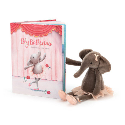 Elly Ballerina Book and Dancing Darcey Elephant