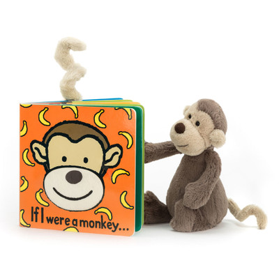 If I Were A Monkey Book and Bashful Monkey Small