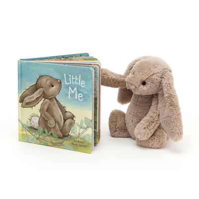 Little Me Book and Bashful Beige Bunny Medium