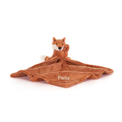 Personalised Bashful Fox Cub Soother