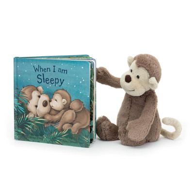 When I Am Sleepy Book and Bashful Monkey Medium